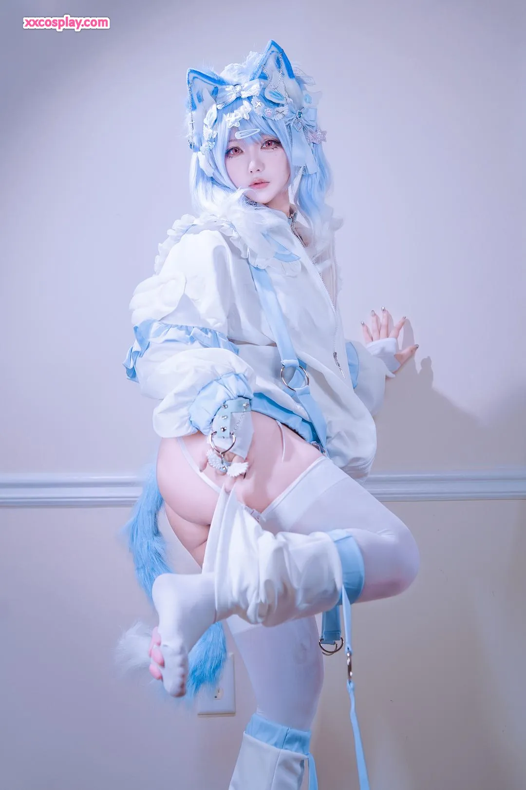 Huluoluozi - Aqua Blue Catgirl